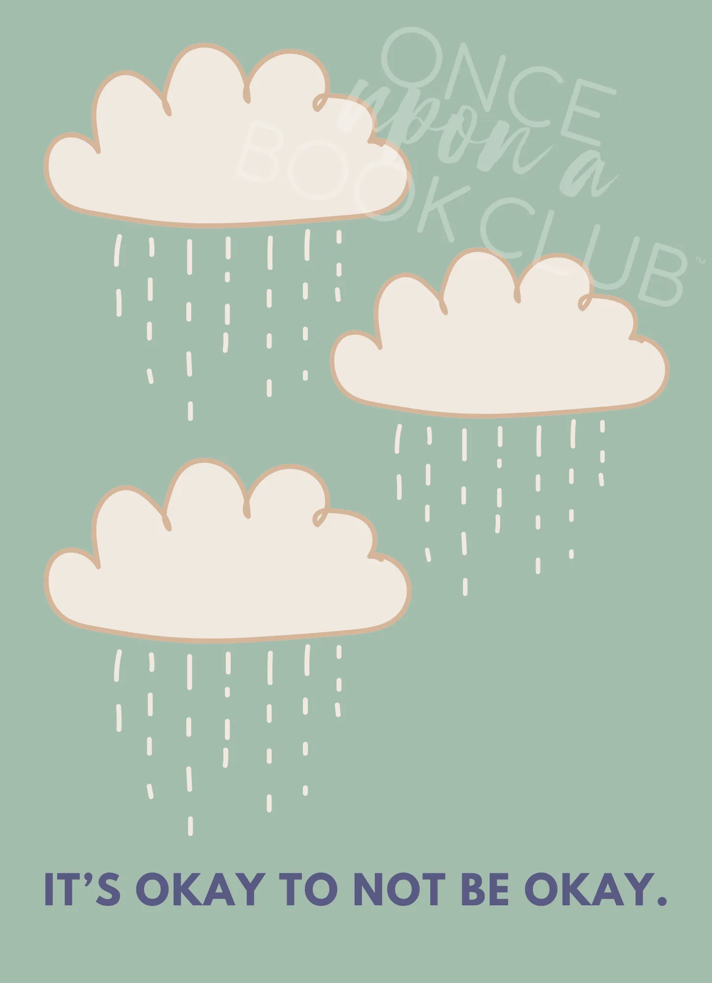 Sympathy (light blue with "It's Okay to Not Be Okay" and raining clouds on front cover)