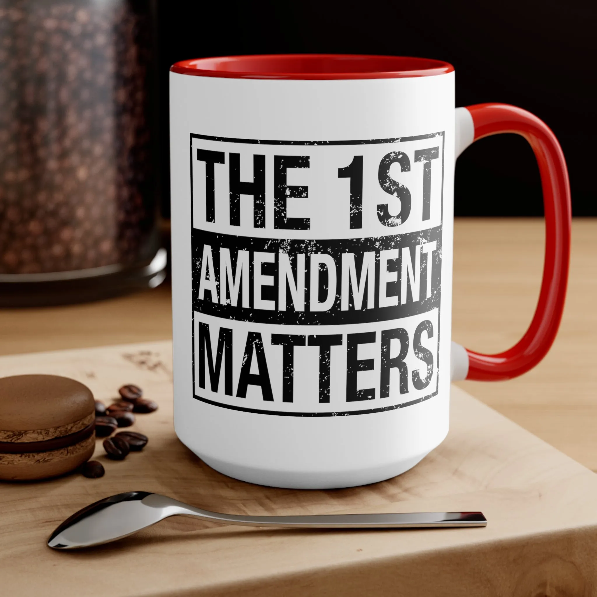 The 1st Amendment Matters Mug (3 colors, 2 sizes)