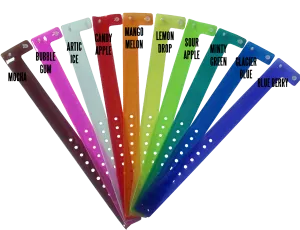 Vinyl Wristbands Translucent Colors 500