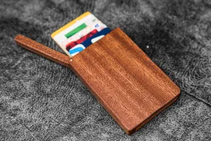 Wooden Business Card Holder - Mahogany